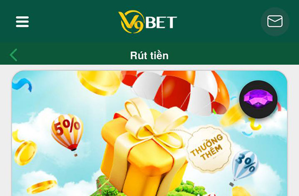 Rút tiền V9bet