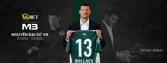 Michael Ballack – Đại sứ thương hiệu V9BET khu vực Châu Á