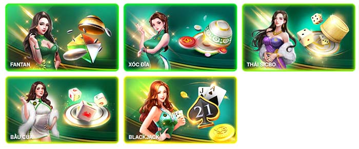 Các trò chơi tại sảnh game bài Việt V9bet